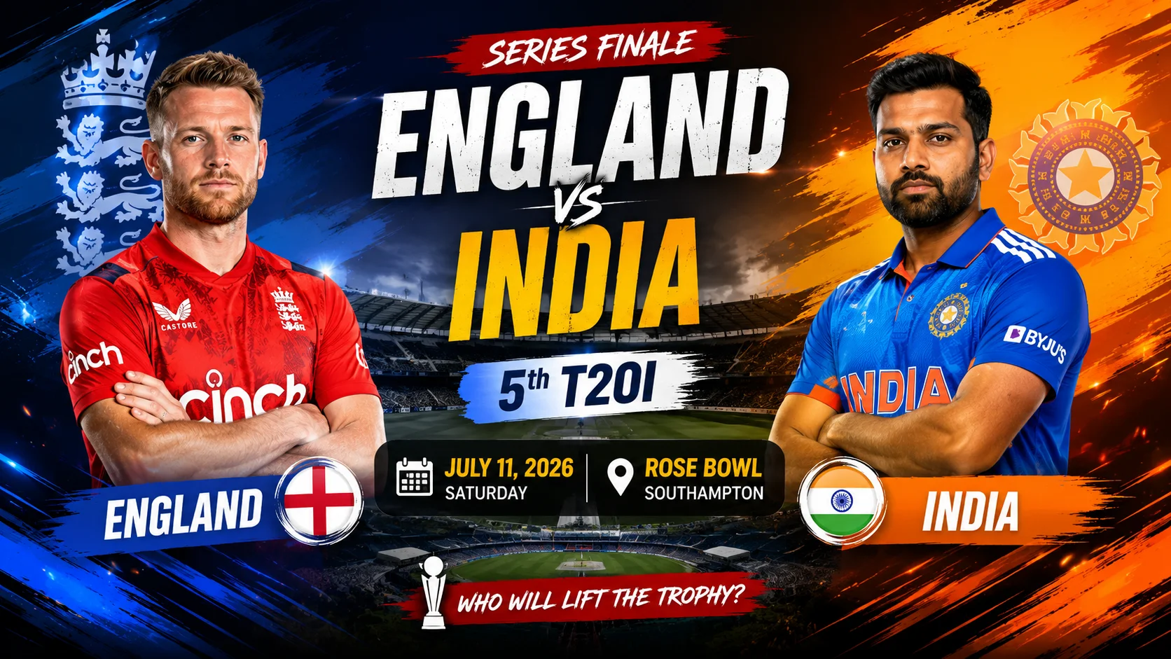 England vs India 5th T20I Southampton 2026 Series Finale at Rose Bowl July 11
