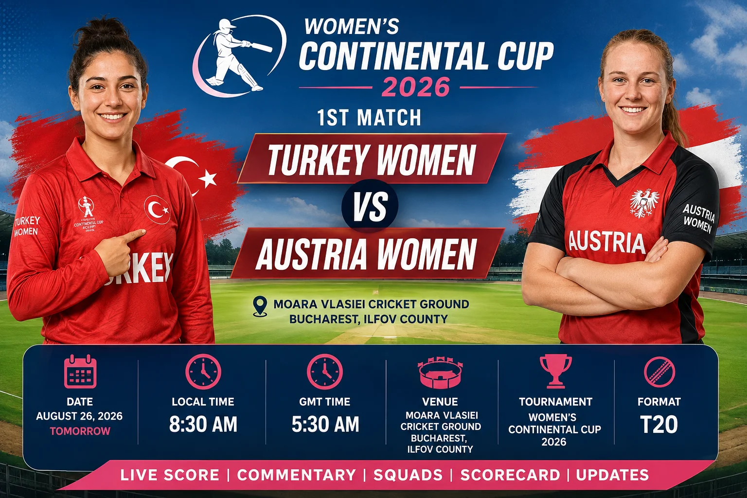 Turkey Women vs Austria Women 2026 Live Score & Preview